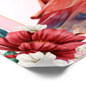 Blush Pink Half sari welkom teken Puberteit ceremo Poster (Hoek)