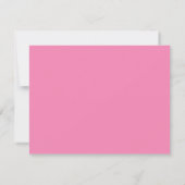 Blush Pink Hand Painted Stripe Border Note card Kaart (Achterkant)