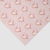 Blush Pink Hearts Birthday Tissuepapier (Detail)