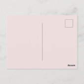 Blush Pink Hearts Katten Denken aan jou Briefkaart (Achterkant)
