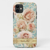  Blush Pink Heirloom Rozen Floral Damask Case-Mate iPhone Case (Achterkant)