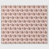 Blush Pink Howdy Cowgirl Bloemen Westerne Petten Cadeaupapier (Vlak)