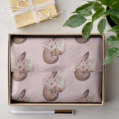 Blush Pink Howdy Cowgirl Bloemen Westerne Petten Tissuepapier (Geschenk)