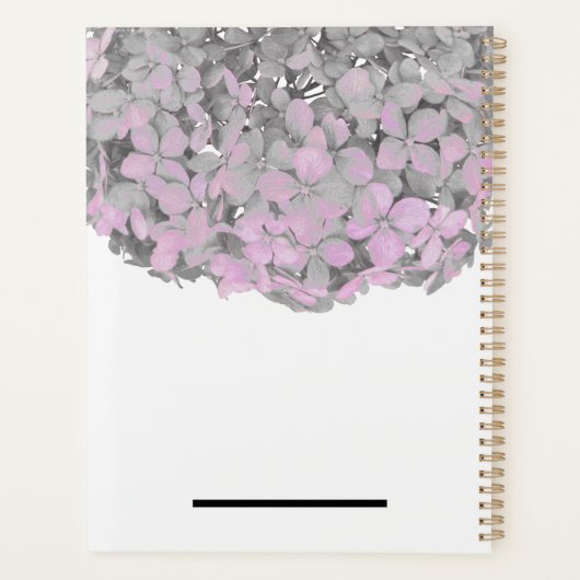 Blush Pink Hydrangea Floral Name 2026 Planner (Achterkant)