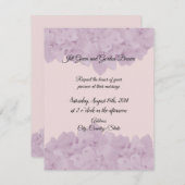 Blush Pink Hydrangea Weddenschap Kaart (Voorkant / Achterkant)