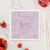 Blush Pink Hydrangea Wedding Paper Napkins Servet (Insitu)