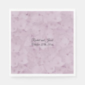 Blush Pink Hydrangea Wedding Paper Napkins Servet (Voorkant)
