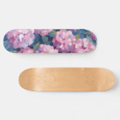 Blush Pink Hydrangeas Floral Persoonlijk Skateboard (Horizontaal)