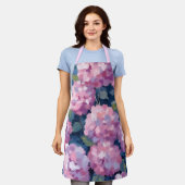 Blush Pink Hydrangeas Floral Schort (Gedragen)