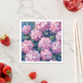 Blush Pink Hydrangeas Floral Servet (Insitu)