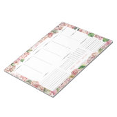 Blush Pink Hydrangeas Planner Pad Notitieblok (Schuin)