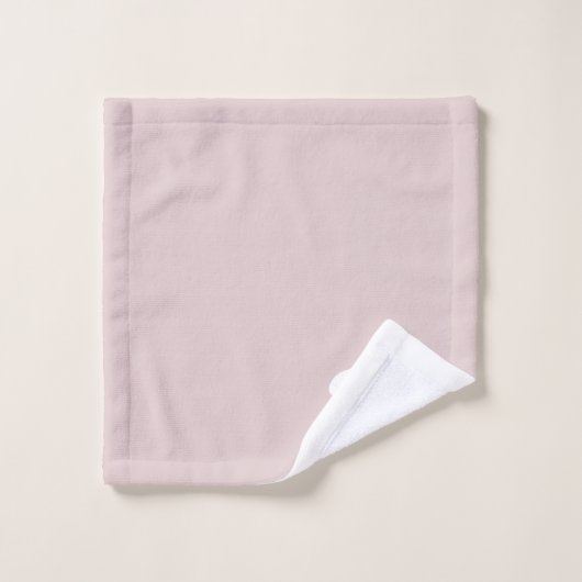 Blush Pink Initiaal Monogram Retro Typografie Bad Handdoek (Wasdoekje)