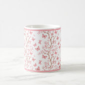 Blush Pink Ink Outlined Floral Mug Koffiemok (Center)