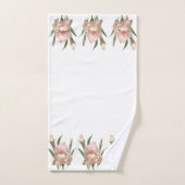 Blush Pink Iris Bad Handdoek (Handdoek)