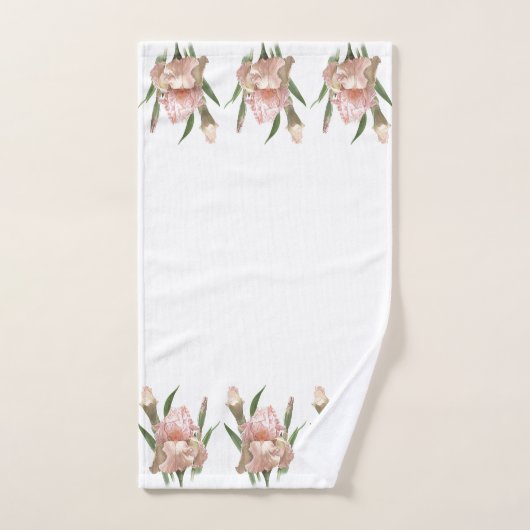 Blush Pink Iris Bad Handdoek (Handdoek)