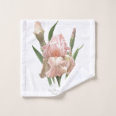 Blush Pink Iris Bad Handdoek (Wasdoekje)