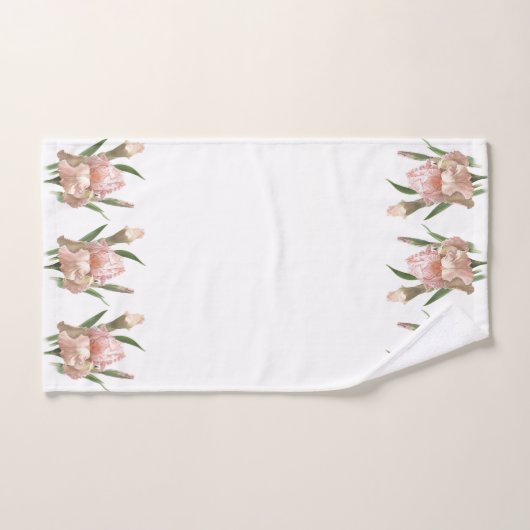 Blush Pink Iris Bad Handdoek (Handdoek)