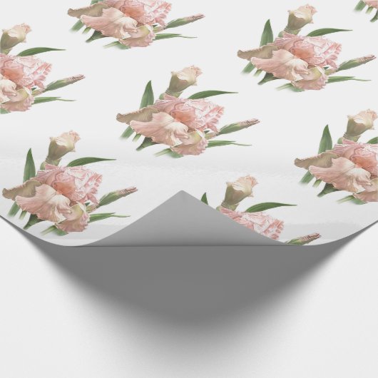 Blush Pink Iris Cadeaupapier (Hoek)