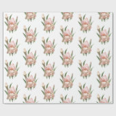 Blush Pink Iris Cadeaupapier (Vlak)