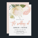 Blush Pink Ivory Peony Wedding Invitation Kaart<br><div class="desc">Met de hand geschilderde waterverf pinda's in wazige roze,  ivoor,  olijfgroen en wit. Mooie uitnodigingen voor het gelukkige paar! Voor meer geavanceerde aanpassing van dit ontwerp,  te klikken gelieve de knoop "aanpassen".</div>