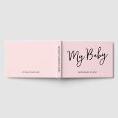 Blush Pink Keepsake Script Baby Boek voor Moeder (Volledig)