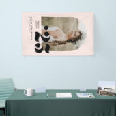 Blush Pink Klasse van 2025 Arch Photo Afstuderen Spandoek (Beurs)
