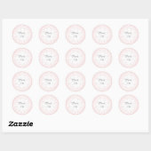Blush Pink Lace Doily Dank u Stickers (Vel)