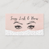 Blush Pink Lash make-up artist Visitekaartje (Voorkant)