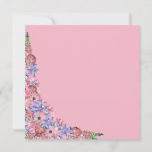 Blush Pink Lavender Floral Engagement Party Kaart (Achterkant)