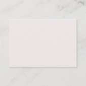 Blush Pink Leaves Gold White Wedding Hotel Details Informatiekaartje (Achterkant)