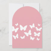 Blush Pink Levensduur van Vlinders Vrijgezellenfee Kaart (Achterkant)