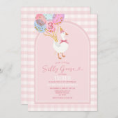 Blush Pink Little Gekke Goose 3e Verjaardag Kaart (Voorkant / Achterkant)