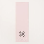 Blush Pink | Logo Business Professional Yogamat (Voorkant)