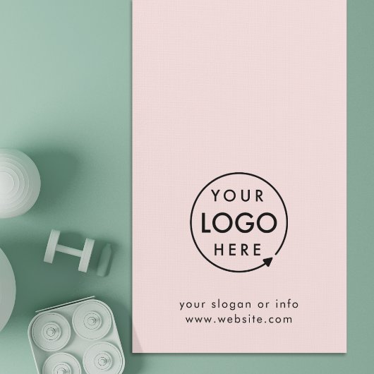 Blush Pink | Logo Business Professional Yogamat
