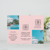 Blush Pink Logo | Elegante custom business brandin (Staand voorkant)