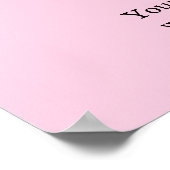 Blush Pink Logo | Moderne promotionele branding Poster (Hoek)