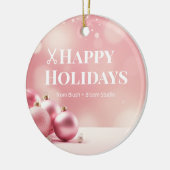 Blush Pink Logo Ornament for Salons (Links)