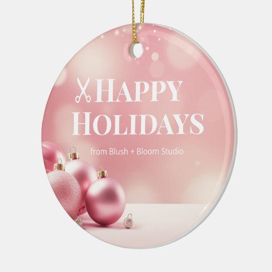 Blush Pink Logo Ornament for Salons (Links)