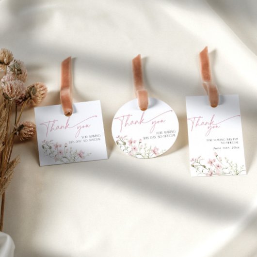 Blush Pink Love beroemd gemaakt door Bloom Wildflo Cadeaulabel