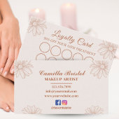 Blush Pink Loyalty Card for Salon & Beauty Artists