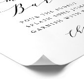 Blush Pink Magnolia en Hydrangea Momosa Bar Poster (Hoek)