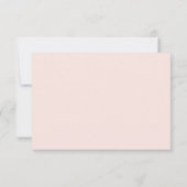 Blush Pink Magnolias and Hydrangeas Wedding RSVP Kaartje (Achterkant)