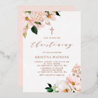 Blush Pink Magnolias Roos Gold Christening