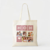 Blush Pink mam Foto Collage Tote Bag (Voorkant)