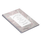 Blush Pink Marble Christelijk Hymn Art Notitieboek (Rechterzijde)