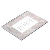 Blush Pink Marble Christelijk Hymn Art Notitieboek (Linkerzijde)