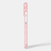 Blush Pink Marble Curly Signature Case-Mate iPhone Case (Achterkant / Links)