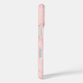 Blush Pink Marble Curly Signature Case-Mate iPhone Case (Achterkant / Rechts)