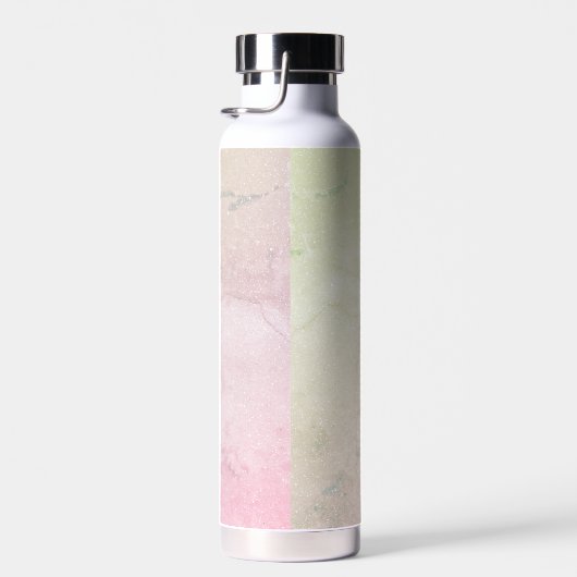 Blush Pink Marble Glitter Waterfles (Rechts)