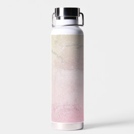 Blush Pink Marble Glitter Waterfles